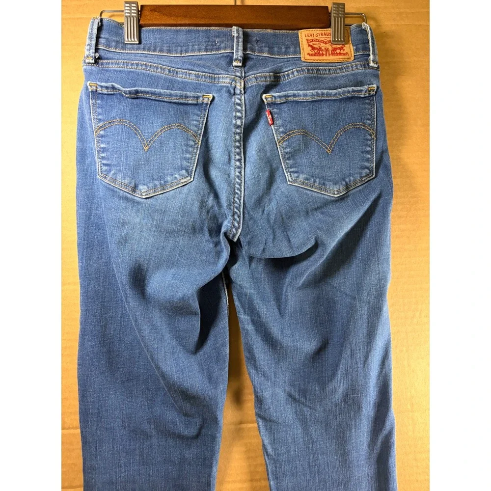 Levis 710 Super Skinny Jeans Womens 28 Blue Denim Mid Rise Stretch W28 L30 - Picture 3 of 8